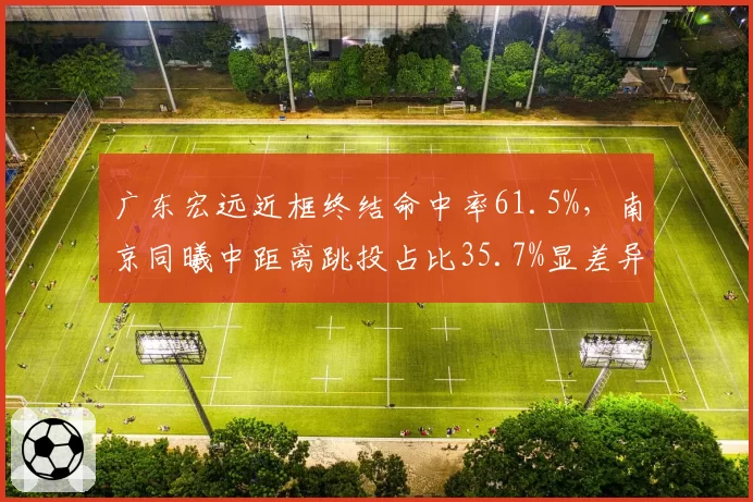 广东宏远近框终结命中率61.5%，南京同曦中距离跳投占比35.7%显差异
